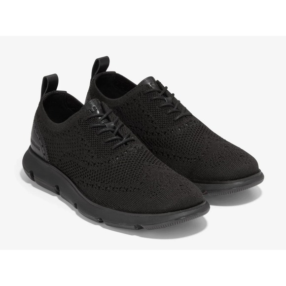 Cole Haan 4.ZEROGRAND Stitchlite Mens Size 10 Black Wingtip Oxford Shoes C35744